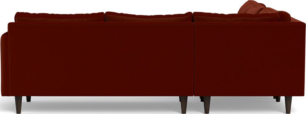 Wallace 102" Untufted Corner Sectional - Superb Rust