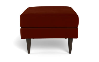 Wallace Untufted Ottoman - Superb Peony