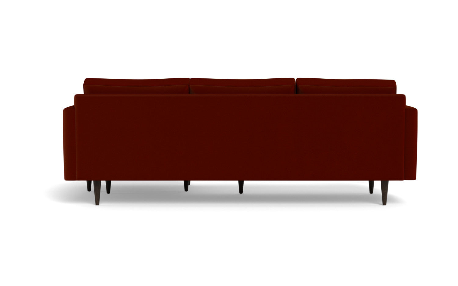 Wallace 98" Untufted Reversible Chaise Sofa - Superb Rust