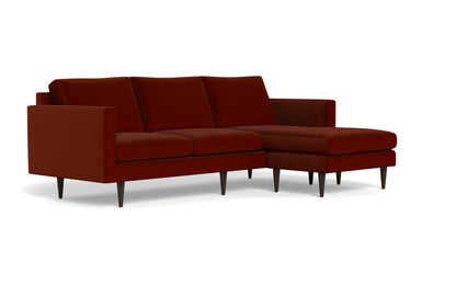 Wallace 98" Untufted Reversible Chaise Sofa - Superb Rust
