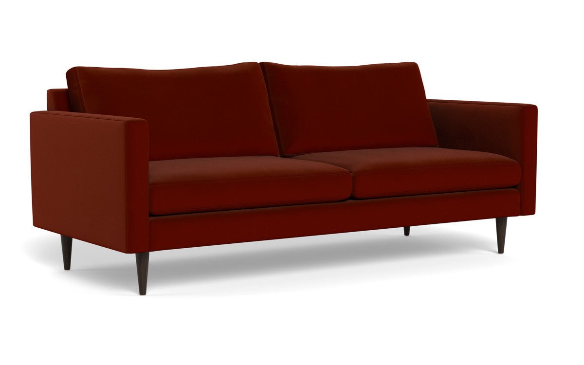 Wallace 85" Untufted Sofa - Superb Rust