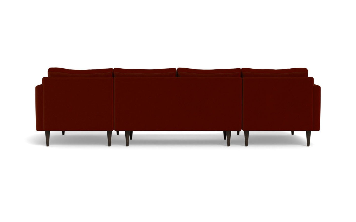 Wallace 126" Untufted Double Chaise U Sectional - Superb Peony