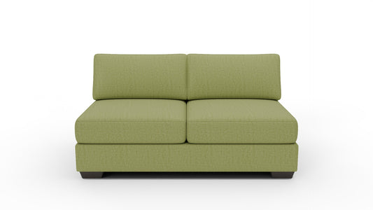 Track Armless Full Sleeper Loveseat - Dream Olive