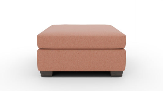 Track Cocktail Ottoman - Wiley Rust