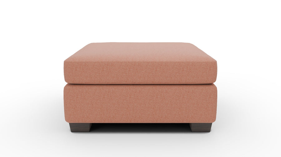 Track Cocktail Ottoman - Wiley Rust