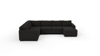 Track 141" Corner Sectionals w. Right Chaise - Dream Onyx