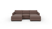 Track 103" Double Chaise With Armless Chair - Amigo II Dusk