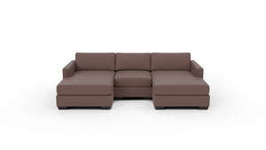 Track 103" Double Chaise With Armless Chair - Amigo II Dusk