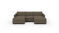 Track 103" Double Chaise With Armless Chair - Bellatrix Twig