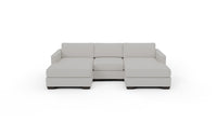 Track 103" Double Chaise With Armless Chair - Camila Oyster