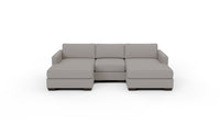 Track 103" Double Chaise With Armless Chair - Curious Silverpine