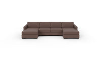 Track 141" Double Chaise With Full Sleeper Loveseat - Amigo II Dusk