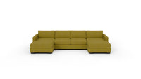 Track 141" Double Chaise With Armless Loveseat - Dream Apple