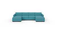 Track 141" Double Chaise With Full Sleeper Loveseat - Dream Pool
