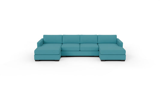 Track 141" Double Chaise With Full Sleeper Loveseat - Dream Pool