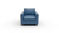 Track Leather Arm Chair — tribeca-cobalt