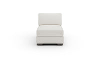 Track Leather Armless Chair — tribeca-cream