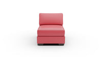 Track Leather Armless Chair — tribeca-scarlet