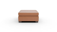 Track Leather Cocktail Ottoman — tribeca-chestnut
