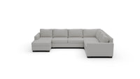 Track 141" Leather Corner Sectionals W. Full Sleeper & Left Chaise - Tribeca Chelsea