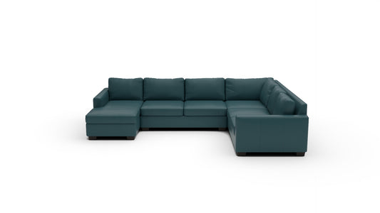 Track Leather Corner Sectionals w — tribeca-lagoon