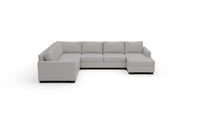 Track 141" Leather Corner Sectionals w. Right Chaise - Tribeca Chelsea