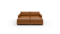 Track 78" Leather Double Chaise - Clive Cinnamon