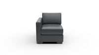 Track Leather Laf Chair — tribeca-black