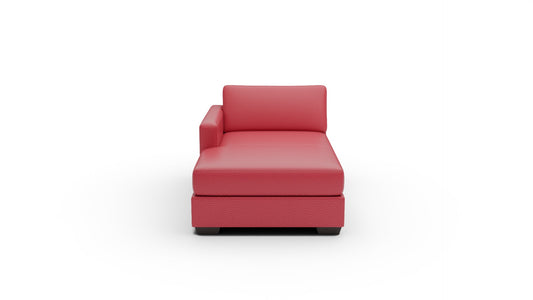 Track Leather Laf Chaise — tribeca-scarlet