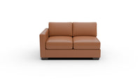 Track Leather LAF Loveseat - Tribeca Chestnut