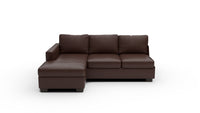 Track Leather Laf Rev Chaise Sofa - Clive Sycamore