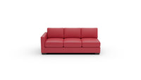 Track Leather Laf Queen Sleeper Sofa - Tribeca Scarlet