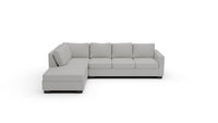 Track 121" Leather Left Chaise Sleeper Sectional - Tribeca Chelsea