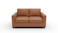 Track 62" Leather Twin Sleeper - Tribeca Chestnut