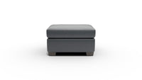 Track Leather Ottoman — tribeca-black