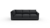 Track Leather Raf Corner Sofa — tribeca-black