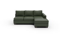 Track Leather Raf Rev Chaise Sofa - Cheyenne Decoy