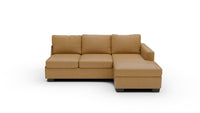 Track Leather Raf Rev Chaise Sofa - Sonoma Camel