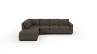 Track 121" Left Chaise Sectional - Dream Chocolate