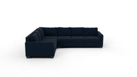 Track 121" Left Corner Sectional With Raf Sleeper Sectional - Dream Eclipse