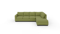 Track 121" Right Chaise Sleeper Sectional - Dream Olive