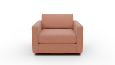 Track 36" Swivel Arm Chair - Wiley Rust