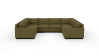 Track 141" Corner Sleeper Sofa U Sectional - Amigo II Garden