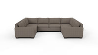 Track 141" Corner Sleeper Sofa U Sectional - Cordova Eclipse
