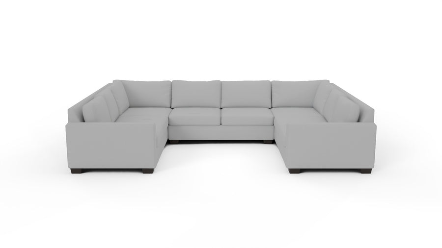 Track 141" Corner Sofa U Sectional - Dream Dove