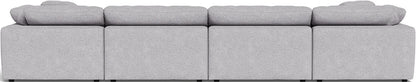 Fluffy 178" 4 Piece Sectional W/Double Otto - Travis Pewter