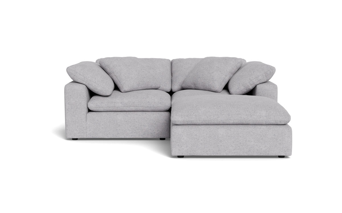 Fluffy 89" 2 Piece Sofa w/Otto - Travis Pewter