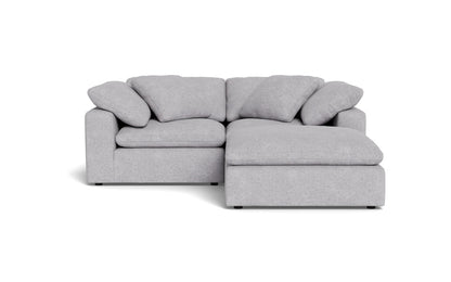 Fluffy 89" 2 Piece Sofa w/Otto - Travis Pewter