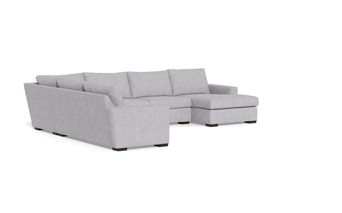 Mesa 156" Corner Sectionals w. Right Chaise - Travis Pewter