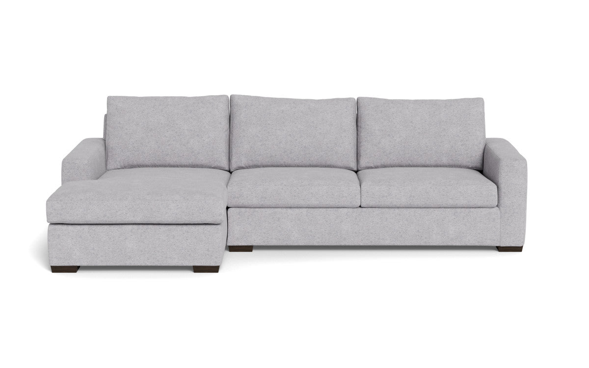 Mesa 123" Left Chaise Sectional - Travis Pewter